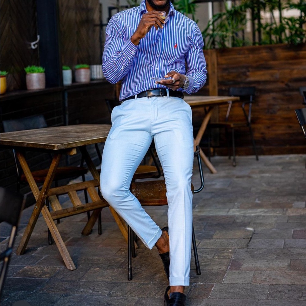 JCREW flex chinos khakis mens pants blue trousers slim fit straight leg 30 waist